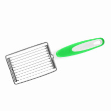 Green Stainless Steel Luncheon Meat and Fruit Cutter for Kitchen Durable & Easy