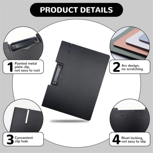 Foldable A4 clipboard with cover, folder without holes, letter paper folder 2