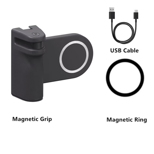 Magnetic phone grip, wireless Bluetooth camera grip mount 2