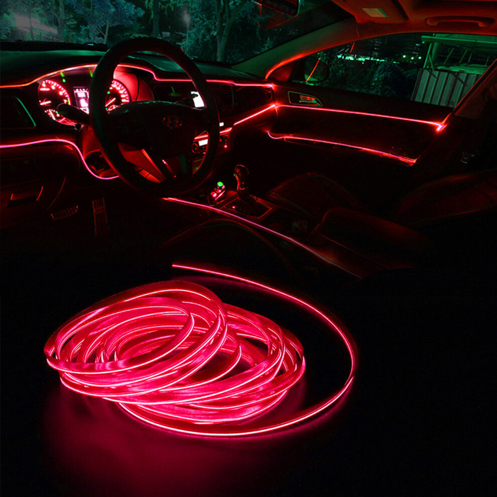 Car Led Interior Strip - 3M, 9 Colors, Cold El Neon Lamp Light 9311392664338