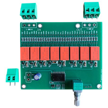 Placa de Control de Volumen de 5 V CC, Relé Atenuador de Preamplificador de Audio de Alta Fidelidad para Bricolaje.