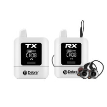 DEBRA PROFESSIONAL AUDIO ST- Stereo Wireless in-Ear Monitor System, 2.4G Digital Signal Transmission, for Live Broadcast