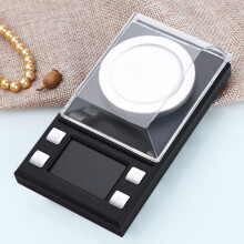 Portable LCD Digital Jewelry Scale 0.001g 10g Black with Tare & Units