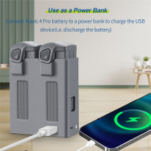 YX for 4 Pro Battery Charger Hub Two Ways Quick Charging Case Portable Charger Station Accessories