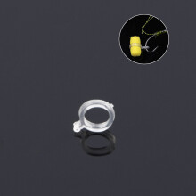 100PCS Transparent Fishing Pellet Bands for Carp Bait Tying, Sizes S-M-L