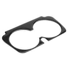 Carbon Fiber Cup Holder Trim for Mercedes C Class W205, GLC 195x108mm