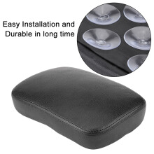 Motorcycle Black 6 Suction Cup Rear Passenger Seat for Bobber Chopper
