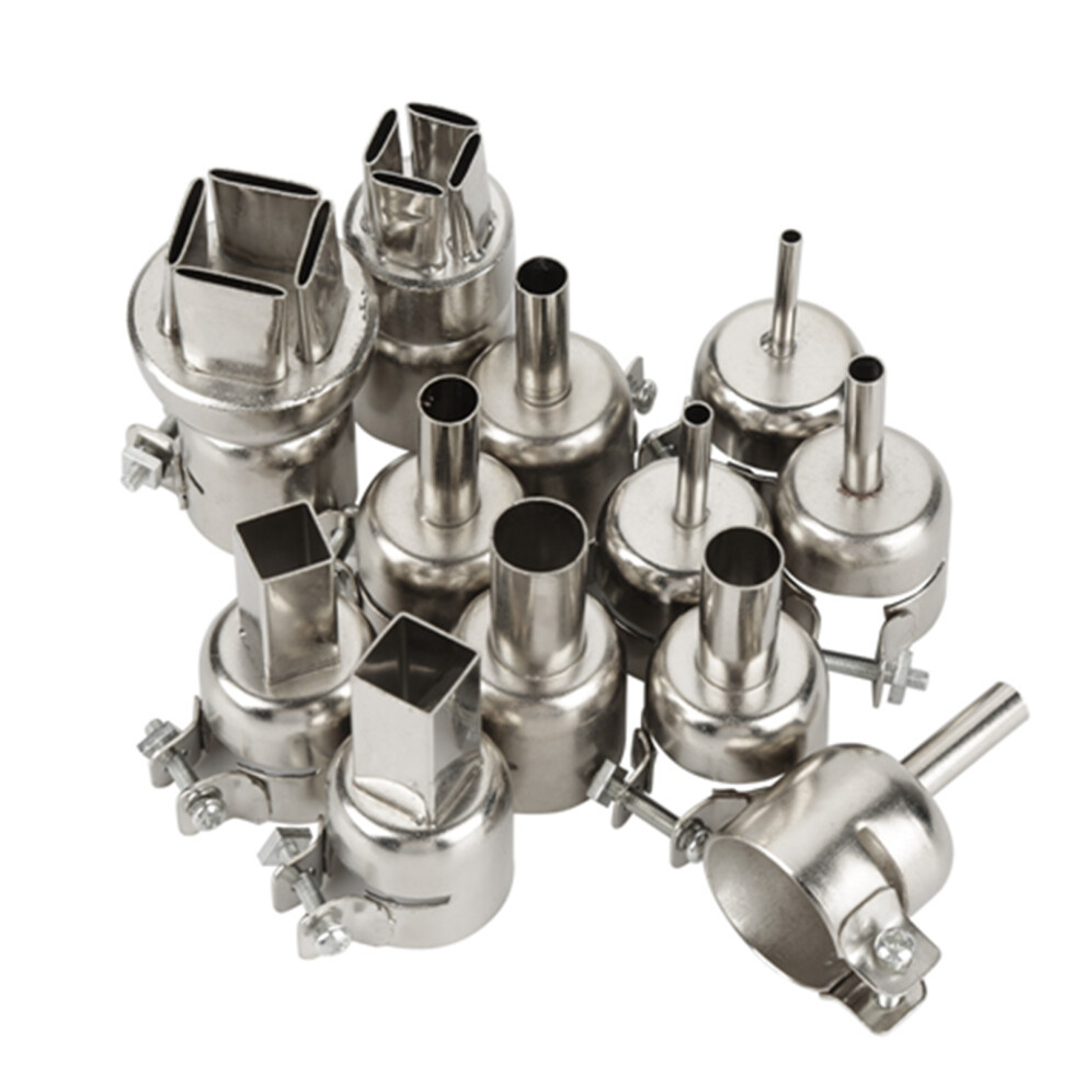 12Pcs Steel Nozzles Kit For 850 Hot Air Soldering Station Repair Tool 7691392656659