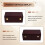 Wood Mic Storage Box Portable Multifunctional Storage Microphone Carrying Case Wireless Mic Protective Box 4