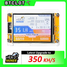 Minero de Criptomonedas NerdMinering V2 350KH 2026 con Pantalla Inteligente de 2,8 Pulgadas, para Lotería Individual, Bitcoin, BTC, ESP32-2432S028R