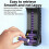 AA/AAA Battery Organizer Rack Wall-Mounted Gravity-Feed Dispenser for 5/7-Size Batteries,Wall Storage Bracket Black 6