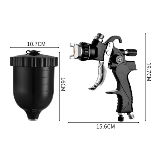 High-volume air spray gun, top pot paint sprayer, high atomization B 2