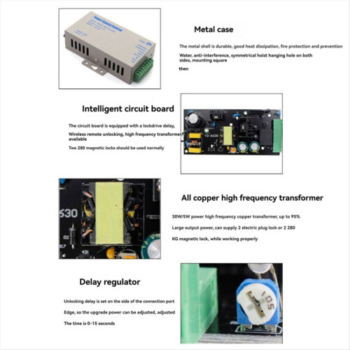 Access control power supply, black, 3 A 1