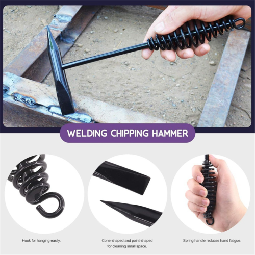 5-piece tool set for removing welding slag: welding hammer 2