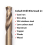 3.2 mm cobalt drill bits (20 pieces), for hardened metal 4