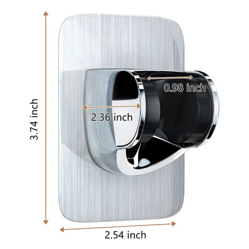 Hand shower holder without drilling, angle-adjustable shower holder 1