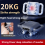 Back massager for deep tissue pain relief with LED screen A 2