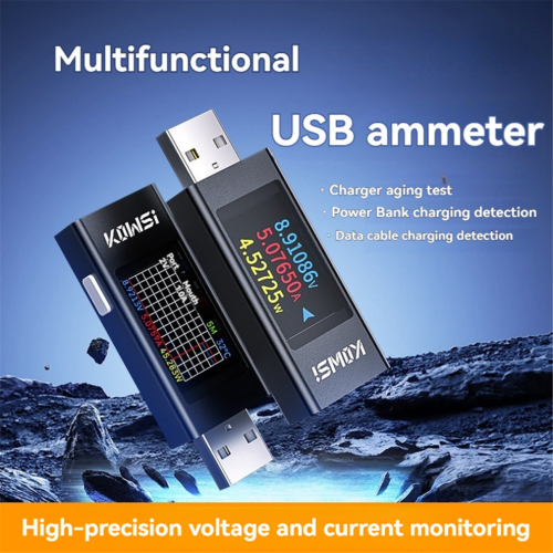 USB Ammeter Multifunction Digital Display DC Voltage Ammeter 1