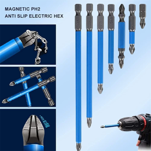 Magnetische lange sechseckige Phillips-Schraubendreherbits Se 2