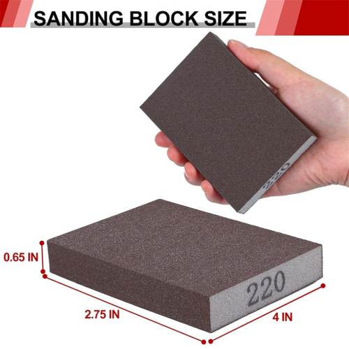 8-pack of sanding sponges, washable and reusable sanding blocks 2