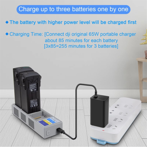 Charging manager digital display color screen charger hub for 2