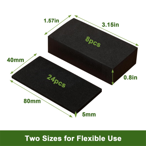 32 pieces EVA foam headboard stoppers for the wall, thicker bed stoppers 1