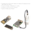 PD-adapter met kabel, mini PD-triggeractivering, voeding USB-A naar USB-C 3