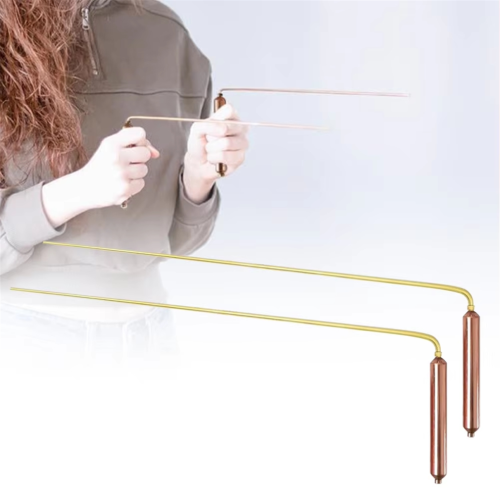 2Pcs Copper Dowsing Rods Metal Detector Copper Probing Rod 1