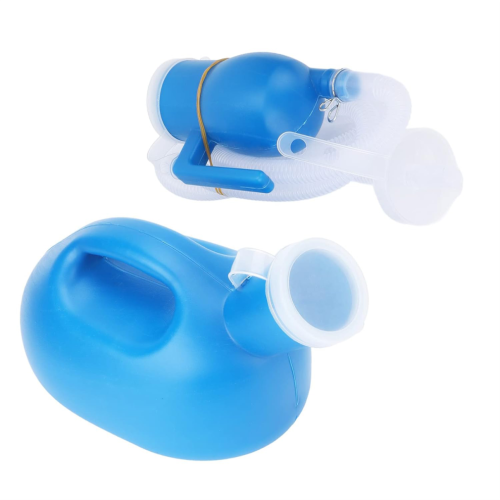 2000 ml plastic pee bottle for men's beds, pee bottle with 1.6 m hose 2