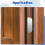 6 hinge filler plates for door edges, silver-colored 2
