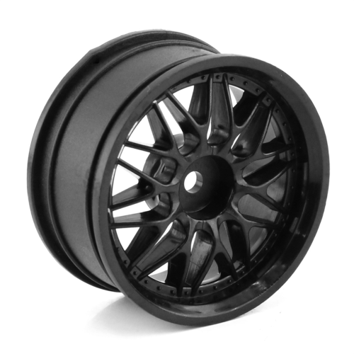 4 st 1,9 tums plast 52 mm hjulnavfälg, svart 2