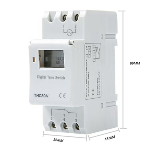 New type DIN rail 2-wire weekly 7-day programmable timer 2