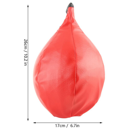 Red Inflatable MMA Speed Bag for Reflex Training