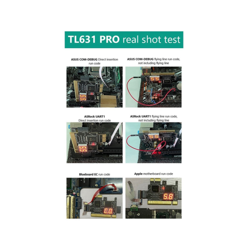 TL631 Pro LPC-DEBUG diagnoskort + expansionskort PCI PCI-E 1