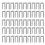 50 pieces U-type stainless steel protective double spike seal support 3