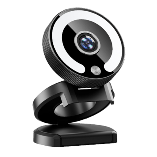 4K HD camera with fill light, laptop PC computer live streaming camera 2