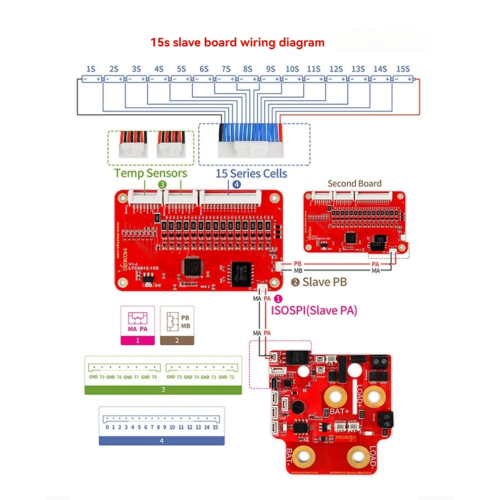 LTC6811 12S Smart Slave Board Batterihanteringssystem 2