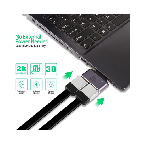 -Compatible 1-in-2-out splitter adapter with LED light 2