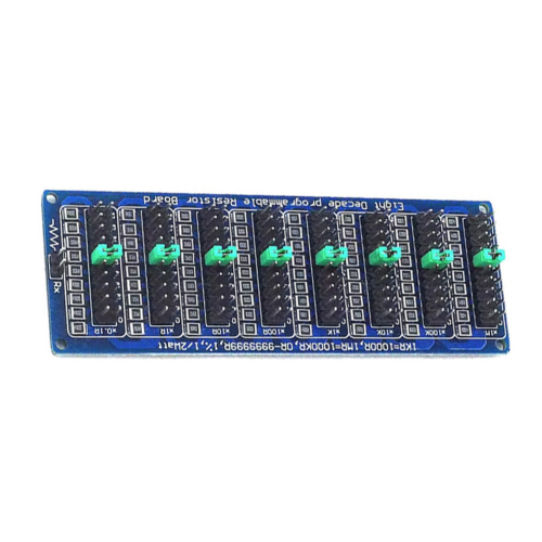 Eight-decade resistor board, 0.1R-9.9999999MR (0-10MΩ), step accuracy 2