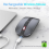 Wireless Bluetooth Mouse 2.4G Wireless Office Mouse Tablet PC Silver 2