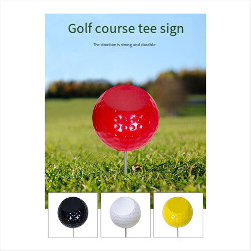 Flight Golf Course Tee Golden Supplies Ballmarker Rot 2
