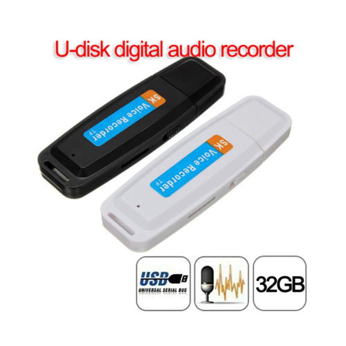 Digital audio recorder with USB flash drive (white) 1