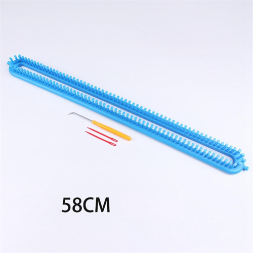 Rectangular looms for scarf weaving with hook and knitting device, 58 cm 2