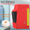 Fiber optic cleaning cassette, fiber optic end-surface cleaning box 2