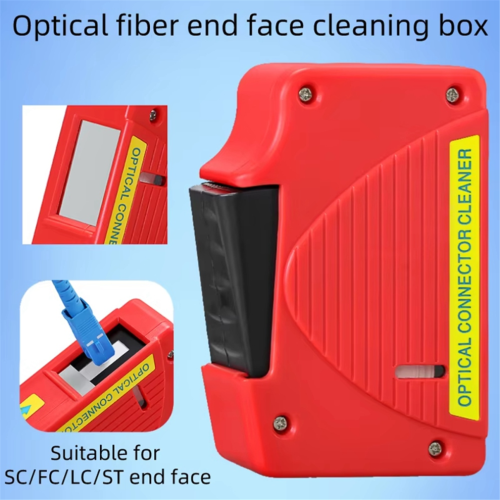 Fiber optic cleaning cassette, fiber optic end-surface cleaning box 2