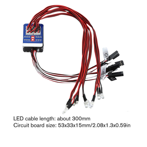RC Car 12 LED Light Set Lighting Kit Simulation Flashing Lights 2