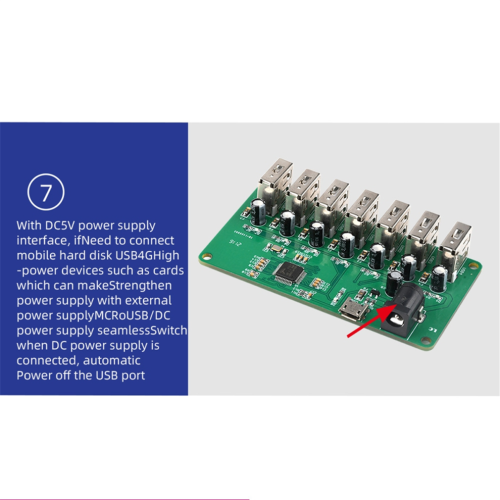 DC5V Type-C USB 2.0 hubmodule met 1 tot 7 USB-poorten 1