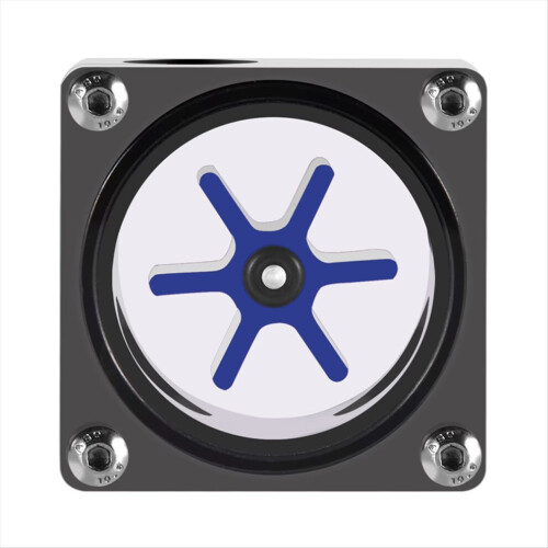 3-way water cooling flow meter 6 impeller flow meter display 1