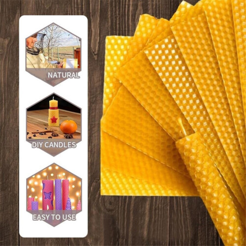 10-piece candle making kit made from 100% natural beeswax 2
