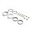 Exhaust flange mounting kit: flanges, gaskets, nuts, washers for 2
